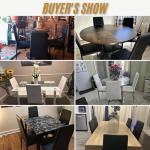 Black Leather Dining Chair Set of 4