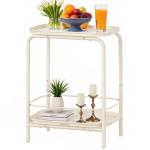 Stylish 2-Tier Outdoor Accent Side Table