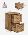Modern Farmhouse File Cabinet with 2 Drawers
