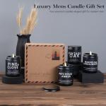 4 Pack Men's Scented Candles Gift Set