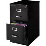 Locking 2-Drawer Vertical File Cabinet - Black
