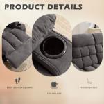 BOSMILLER Reclining Loveseat with Cup Holders