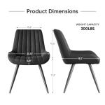 Set of 4 Modern Comfortable Dining Chairs