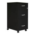Black 3-Drawer Mobile File Cabinet by LYS SOHO