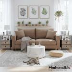 Modern Night Stand Set with Charging Station