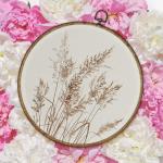 Beige Rustic Fall Floral Wall Art Decor