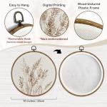 Beige Rustic Fall Floral Wall Art Decor