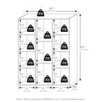 Luder 11-Cube Reversible Open Shelf Bookcase