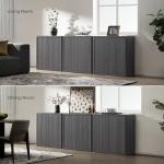 SICOTAS Modern Buffet Cabinet with Storage Shelves