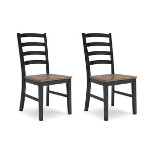 Rustic Armless Dining Chair Set of 2