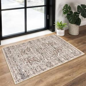 KUTA Vintage Floral 2x3 Washable Rug