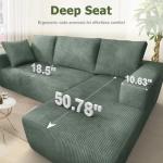 106” Grey Cloud Modular L-Shaped Sectional Sofa