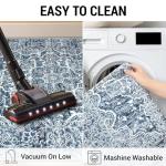 KUTA Vintage Floral Non-Slip Area Rug, 3x5