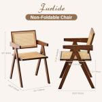 Set of 2 Modern Rattan Accent Chairs