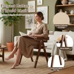 Set of 2 Modern Rattan Accent Chairs