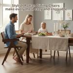 Set of 2 Modern Rattan Accent Chairs