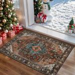 Ciicool Vintage Washable 2x3ft Boho Area Rug