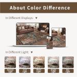 Ciicool Vintage Washable 2x3ft Boho Area Rug