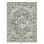 Sage Green Washable Area Rug 8x10