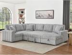 LUSPAZ 122" U-Shape Sofa with USB Ports