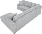 LUSPAZ 122" U-Shape Sofa with USB Ports