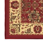 Red Non-Slip Oriental Design Indoor Area Rug 2x3