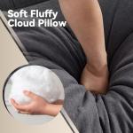 Oversized Modern Chenille Sectional Sofa with Ottoman