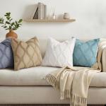 Soft Cream Faux Fur Decorative Pillow Covers - Set of 2