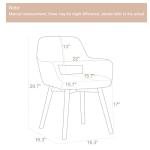 Mid Century Modern Upholstered Dining Chairs Set