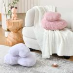 Soft Dusty Pink Heart Shaped Throw Pillow