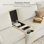 Oversized U-Shaped Modular Sofa with Storage Ottomans