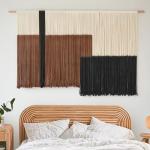 Large Dip Dye Macrame Wall Hanging Tapestry