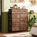 WLIVE 11-Drawer Tall Fabric Dresser Unit