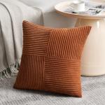 Boho Rust Decorative Throw Pillow Covers - 2 Pack