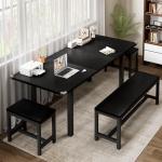 Large Extendable 5-Piece Dining Table Set