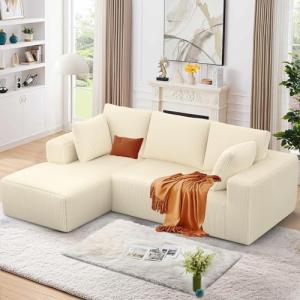 Beige Cloud Modular L-Shaped Sectional Sofa