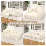 Beige Cloud Modular L-Shaped Sectional Sofa