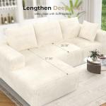 Beige Cloud Modular L-Shaped Sectional Sofa