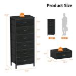 Tall 6-Drawer Dresser and Nightstand Set