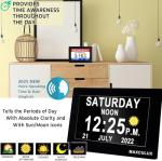 Extra Large Digital Clock for Seniors, Auto Dimming