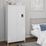 MIOCASA Stylish Metal Wardrobe with Hanging Rod