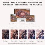 Boho Vintage 4x6 Washable Area Rug - Red