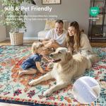 Lahome Bohemian Floral Medallion 5x7 Area Rug