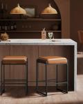 VASAGLE Set of 2 Bar Stools for Kitchen