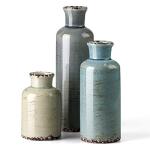 3-Piece Ceramic Vase Set for Home Decor
