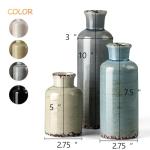 3-Piece Ceramic Vase Set for Home Decor