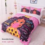 Black Girl Magic Queen Comforter Set for Teens