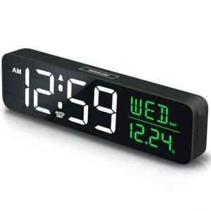 Large Digital Alarm Clock with Dimmable Display