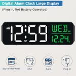 Large Digital Alarm Clock with Dimmable Display