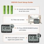 Large Display Battery Operated Digital Atomic Clock